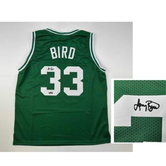 LARRY BIRD Autographed Facsimile-Laser Printed LARRY BIRD Jersey XL Celtics - Picture 1 of 5